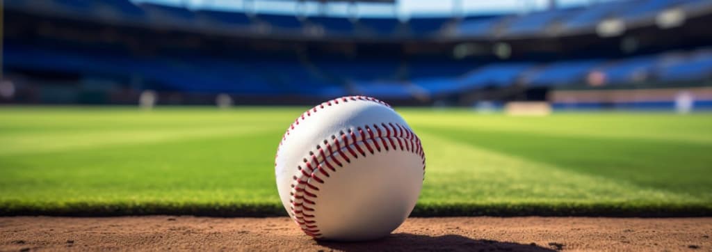 Cartoon illustration of diverse baseball players in action on the field