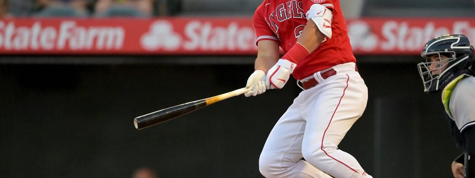 A baseball player on the field