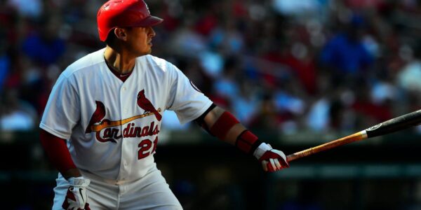 Baseball player with a bat