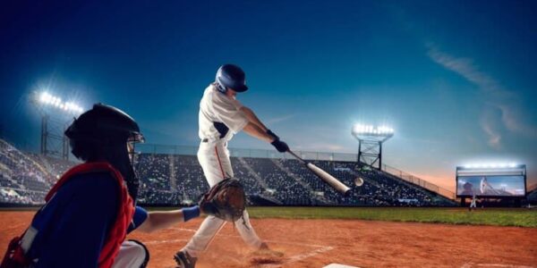 Players Playing Baseball on the Field