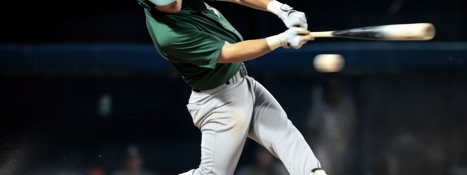 Male baseball player on the field